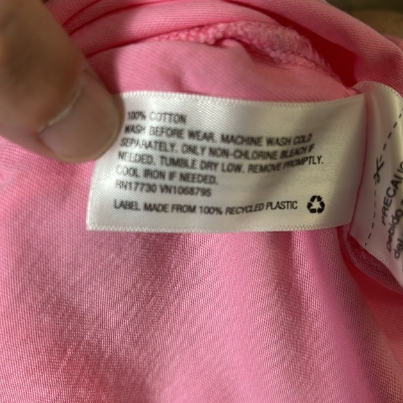 Cat & Jack girl’s short sleeve pink t- shirt with chest pocket, size S - Picture 6 of 6